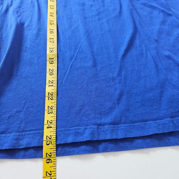 Men's True Religion Buddha & Horseshoe Logo T-Shirt Blue Short Sleeve Medium - Picture 6 of 6